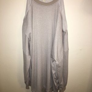 Cold shoulder sweatshirt boutique dress